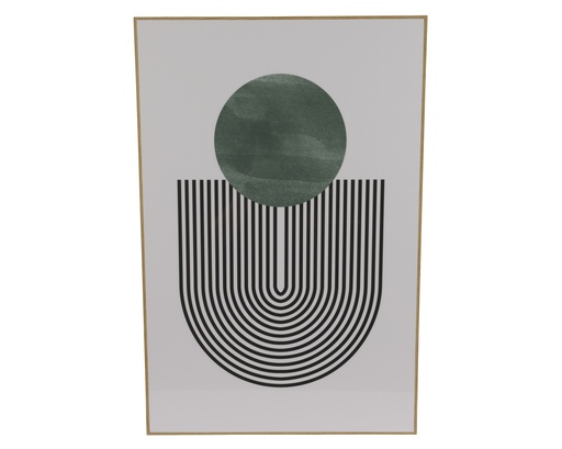 [4-858800] TABLEAU MURAL - TONS VERTS - L2.50-W40.00-H60.00cm