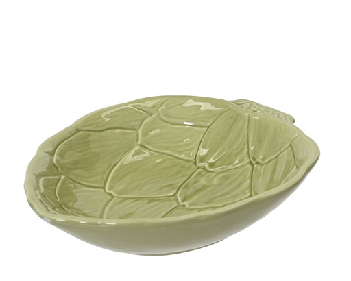 [4-858830] BOL EN CÉRAMIQUE VERT - L12,80-L16,00-H4,00cm