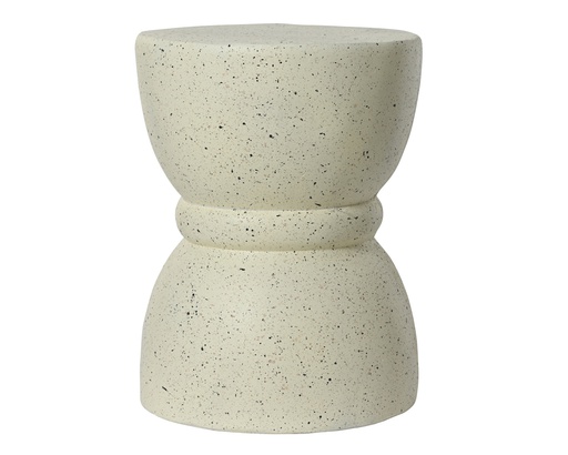 [4-859222] PETITE TABLE - CRÈME - dia35.00-H46.50cm