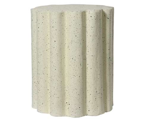 [4-859223] PETITE TABLE - CRÈME - dia37.00-H46.50cm