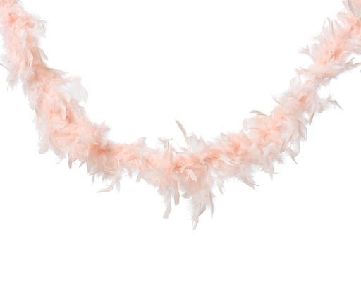 [4-448735] BOA PLUMAS - ROSA EMPOLVADO -dia15.00-L184.00-H184.00cm