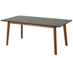 [4-806485] ***SAN MONICA TABLE MOSAIC STONE GREEN L90.00-W180.00-H76.00cm