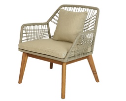 [4-840733] ***SEVILLE CHAIR PP ROPE BEIGE L72.00-W74.00-H80.00cm