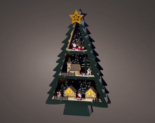 [4-489629] ***LED SCENERY BO INDOOR COLOURS/WARM WHITE L9.00-W33.00-H55.00cm-10L