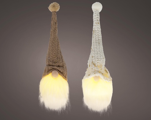 [4-535948] ***LED GNOME BO INDOOR WARM WHITE L6.00-W6.00-H20.00cm-1L