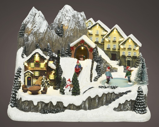 [4-485627] ***LED SCENERY INDOOR COLOURS/WARM WHITE L21.50-W32.50-H24.00cm-19L