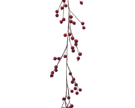 [4-620176] ***GARLAND FOAM CHRISTMAS RED L2.00-W10.00-H150.00cm