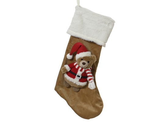 [4-537784] CHAUSSETTE DE NOËL POUR CHEMINÉE - L27.00-W9.00-H56.00cm