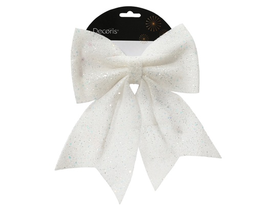 [4-024716] ***BOW SPONGE WINTER WHITE L20.00-W24.00-H1.00cm