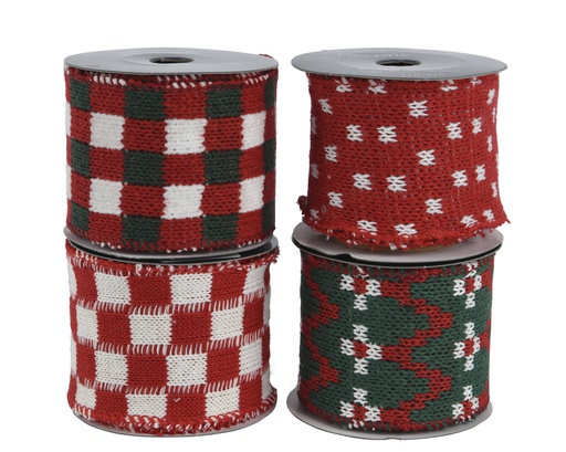 [4-463437] ***RIBBON POLYESTER RED/COLOUR(S) L200.00-W6.30-H6.60cm