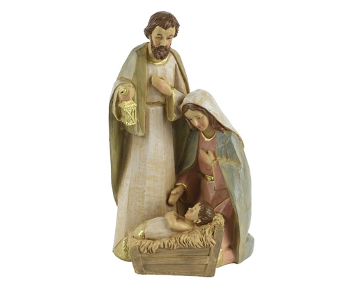 [4-537812] ***NATIVITY POLYRESIN MULTI L14.60-W11.20-H32.20cm
