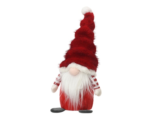 [4-537759] ***GNOME POLYESTER RED L19.00-W12.00-H40.00cm