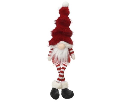 [4-537760] ***GNOME POLYESTER RED L13.00-W9.00-H45.00cm