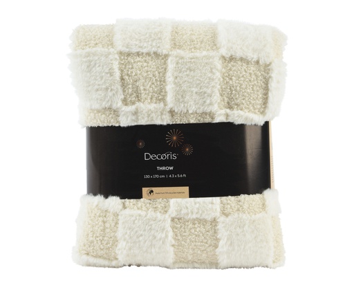 [4-729149] ***THROW POLYESTER MULTI L170.00-W130.00-H1.00cm