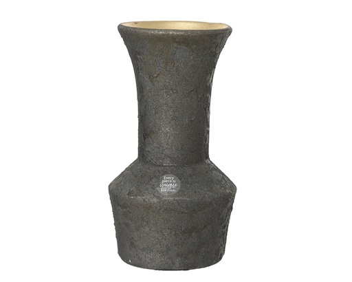 [4-398466] ***VASE TERRACOTTA BLACK dia16.00-H30.00cm