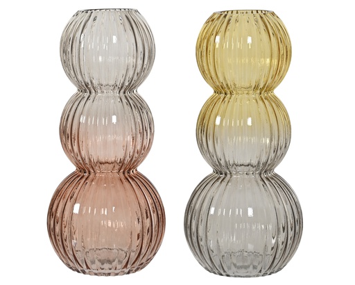 [4-729643] JARRON CRISTAL 2SURT dia15.00-H33.00cm