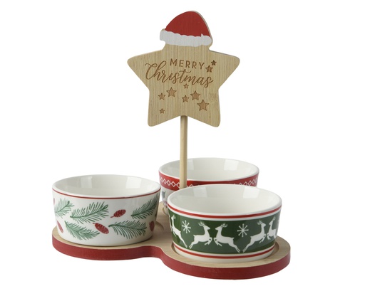 [4-646945] ENSEMBLE D'APÉRITIFS EN PORCELAINE - L18.00-W20.00-H19.00cm