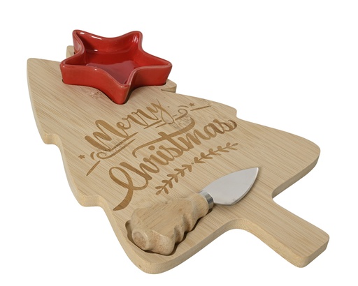 [4-646952] ***CUTTING BOARD BAMBOO NATURAL L30.00-W20.00-H2.60cm
