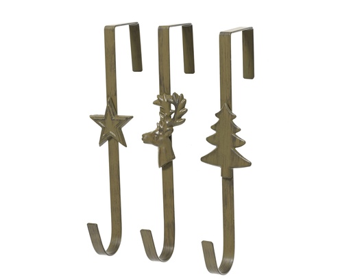 [4-388911] ***WREATH HOLDER IRON BROWN L11.00-W7.00-H29.00cm