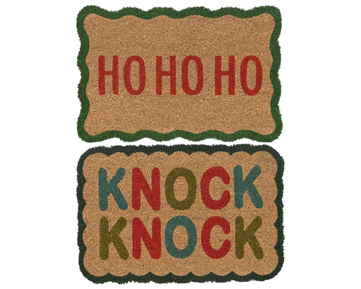 [4-729349] ***DOORMAT COIR MULTI L60.00-W40.00-H1.50cm