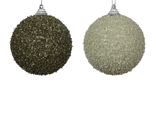 [4-457933] ***BAUBLE FOAM SEQUIN ASSORTED dia8.00cm