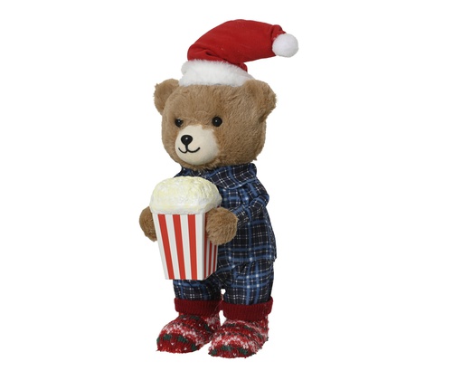 [4-729493] ***BEAR POLYESTER ASSORTED L21.00-W20.00-H45.00cm