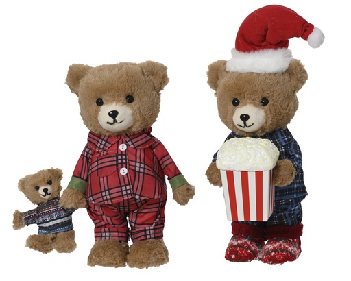 [4-729494] ***BEAR POLYESTER ASSORTED L16.00-W15.00-H33.00cm