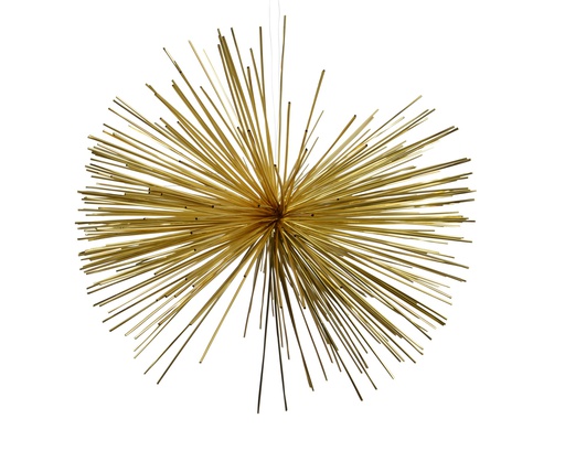 [4-024074] ESTRELLA TIPO TINSEL - DORADO - dia30.00cm