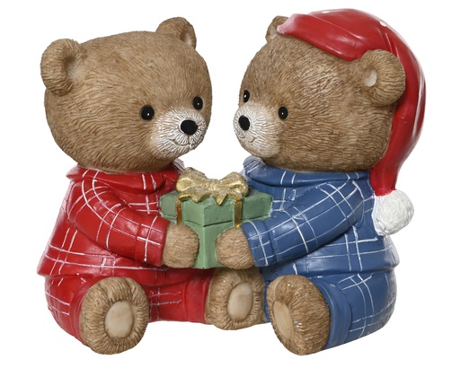 [4-398608] ***BEAR POLYRESIN MULTI L10.00-W17.00-H14.00cm