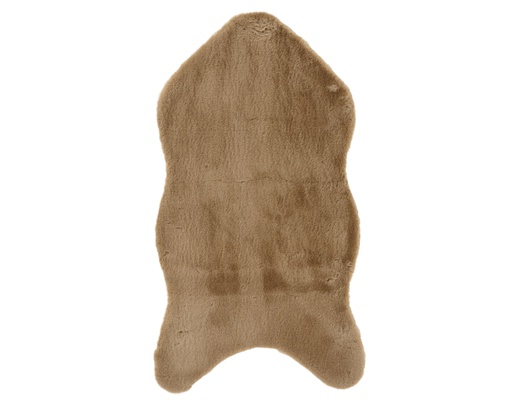 [4-440320] ***RUG FAUX FUR LIGHT BROWN L90.00-W50.00-H2.00cm