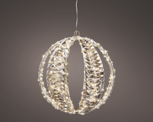 [4-490403] BOLA MICRO LED ORO/WARM WHITE dia30.00cm-300L