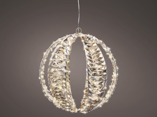 [4-490403] BOLA MICRO LED ORO/WARM WHITE dia30.00cm-300L