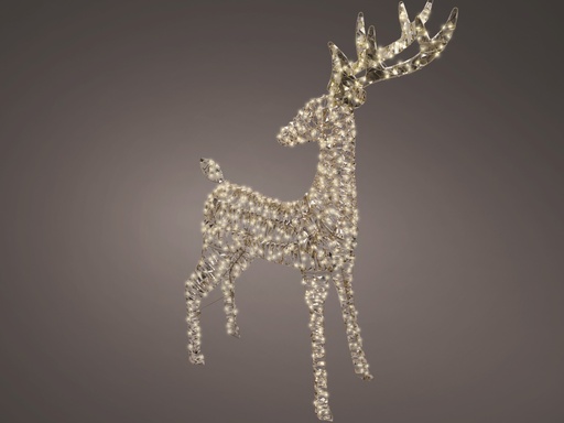 [4-490416] RENNE EN LED - DORÉ/BLANC CHAUD - L18.00-W65.00-H130.00cm-960L