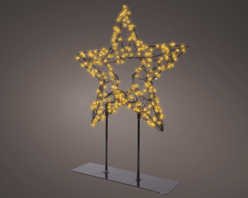 [4-490627] ESTRELLA MICRO LED NEGRO/CLASSIC WARM L6.00-W28.00-H37.00cm-300L