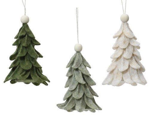 [4-519190] ***TREE FELT WOODEN BEAD ASSORTED L10.00-W10.00-H14.00cm