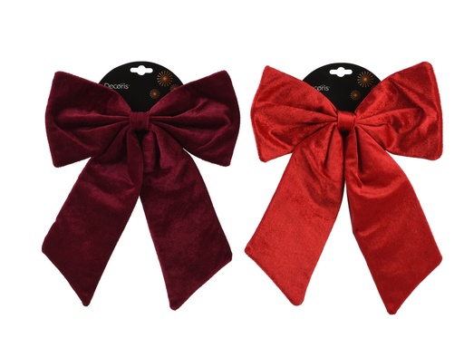 [4-537304] ***BOW POLYESTER ASSORTED L30.00-W35.00-H0.50cm