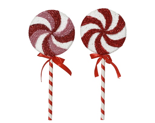 [4-537310] ***CANDY STICK FOAM RED/WHITE L50.00-W20.00-H3.50cm