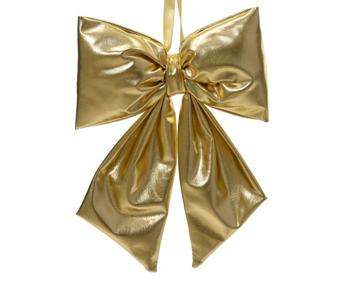 [4-537424] ***BOW POLYESTER GOLD L5.00-W20.00-H31.00cm