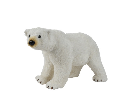 [4-537438] ***BEAR POLYESTER CREAM/GOLD L26.00-W61.00-H35.00cm