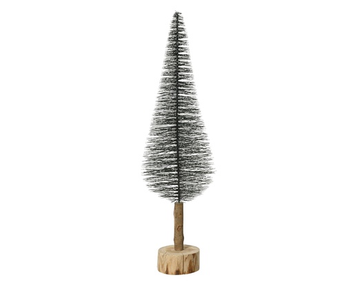 [4-687641] ***BRUSH MINI TREE GREEN/WHITE dia14.00-H50.00cm