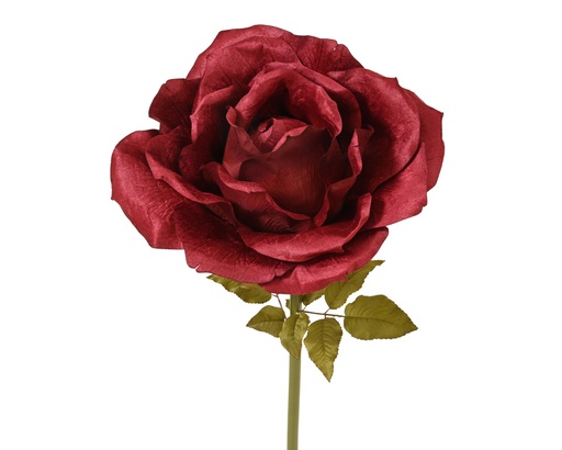 [4-708413] ***ROSE POLYESTER VELVET BURGUNDY dia50.00-W50.00-H135.00cm