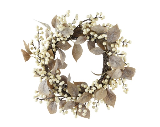 [4-708842] ***WREATH FOAM NATURAL dia38.00-H10.00cm