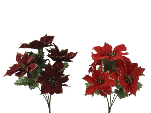 [4-724362] MANOJO PONSETTIA - 2 COLORES - PRECIO UNIDAD - W26.00-H36.00cm