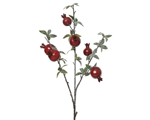 [4-728948] BRANCHE DE GRENADE EN MOUSSE - ROUGE - L22.00-W15.00-H90.00cm