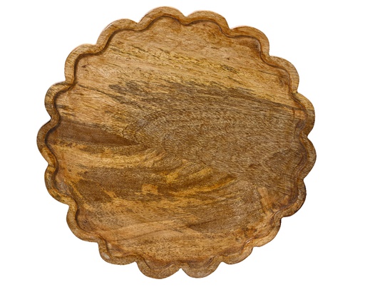 [4-729439] ***PLATE MANGOWOOD NATURAL L29.50-W29.50-H2.00cm