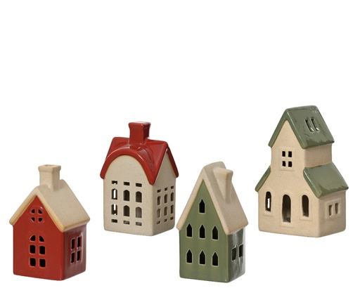 [4-537822] ***HOUSE PORCELAIN ASSORTED L8.30-W11.00-H17.90cm