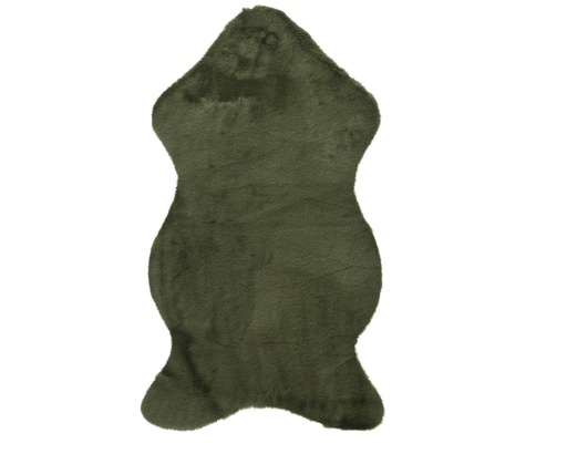 [4-617790] ***RUG POLYESTER GREEN L50.00-W90.00-H2.50cm