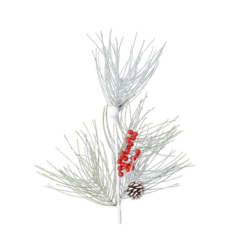 [4-620146] BAYAS POREX C/ROCIO/PINO 28X62CM ROJO