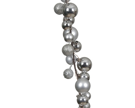 [4-029974] GUIRNALDA PLASTICO SILVER L6.00-W6.00-H180.00cm