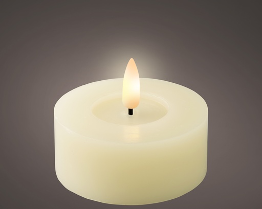 [4-489161] VELA DE TE LED CREAM/WARM WHITE dia7.00-H6.00cm-1L